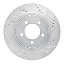 R1 06-10 Ford Explorer Sport Trac Front & Rear Drilled & Slotted Silver Brake Rotor Set