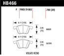 Hawk Talon 2003 Lexus GX470 Drilled and Slotted Rear Brake Rotor Set