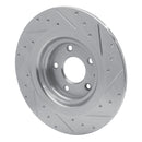 R1 16-23 Mazda CX-9 Rear Drilled & Slotted Silver Brake Rotor Set