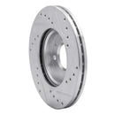 R1 12-25 Dodge Attitude (Mexico) Front Left Drilled & Slotted Silver Brake Rotor