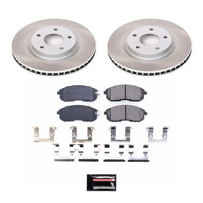 Power Stop 07-12 Nissan Sentra Front and Rear Semi-Coated Rotor Kit