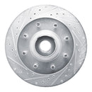 R1 73-77 Dodge B300 Van (71-74) / B300 (75-80) Front Left Drilled & Slotted Silver Brake Rotor