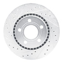 R1 80-86 Audi 5000CS Turbo Quattro Front Left Drilled & Slotted Silver Brake Rotor