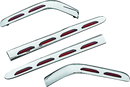 Kuryakyn L.E.D. Saddlebag Molding Set 4 Piece 01-10 GL1800 Chrome