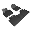 3D MAXpider 19-23 Subaru Solterra Kagu Black Floor Mat - Row 1/2