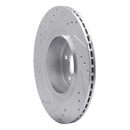 R1 08-26 Nissan 350Z Rear Drill & Slot Silver Rotors