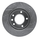 R1 02-06 Dodge Sprinter 2500 Front Left Drilled & Slotted Silver Brake Rotor