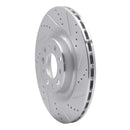 R1 17-25 Alfa Romeo Stelvio Rear Drill & Slot Silver Rotors