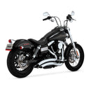 Vance & Hines HD Dyna 06-09 Big Radius 2-2 Chrome Full System Exhaust