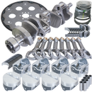 Eagle Chevy 350 1Pc 3.750in Crank 5.700in I-Beam Rods 4.000in Pistons 168 Tooth FP Balanced Assembly