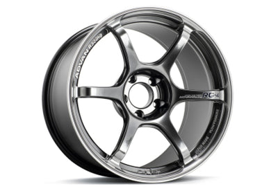 Advan RG-4 18x9.5 +38 5x114.3 Racing Hyper Black and Ring Wheel
