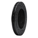 R1 80-89 Buick SKYLARK Front Left Drilled & Slotted Black Brake Rotor