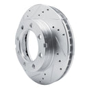 R1 77-93 Chevrolet V3500 Front Drilled & Slotted Silver Brake Rotor Set