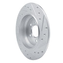 R1 03-06 Mercedes-Benz SL500 Rear Left Drilled & Slotted Silver Brake Rotor