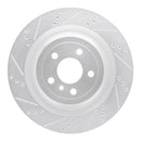 R1 13-19 Mercedes-Benz GLS350d Front & Rear Drilled & Slotted Silver Brake Rotor Set