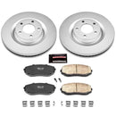 Power Stop 13-14 Ford Edge Front & Rear Z17 Coated Brake Kit