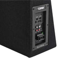 DS18 Single 10in Shallow Enclosure w/ Subwoofer 350 Watts RMS Sealed Black Carpet Amplified