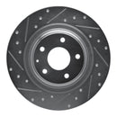 R1 16-23 Mazda CX-9 Rear Drilled & Slotted Silver Brake Rotor Set