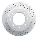R1 11-22 Ford F-250 4WD (Super Duty) Rear Right Drilled & Slotted Geo-Carbon Rotor