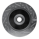 R1 98-03 Dodge Ram 2500 Van Front Left Drilled & Slotted Silver Brake Rotor