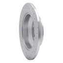 R1 09-20 Genesis G80 Rear Left Drilled & Slotted Silver Brake Rotor