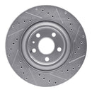 R1 16-25 Volvo XC90 Front & Rear Drilled & Slotted Silver Brake Rotor Set