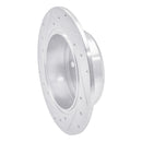 R1 92-03 Lexus RX300 Rear Right Drilled & Slotted Silver Brake Rotor