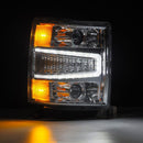 AlphaRex 04-15 Chevy 1500HD LUXX LED Proj Headlights Chrome w/Seq Activation Light / Seq Signal