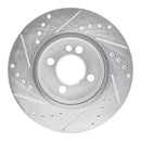 R1 07-15 Mini Cooper Front Drill & Slot Silver Rotors
