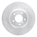R1 04-10 BMW 535i Front & Rear Drilled & Slotted Silver Brake Rotor Set