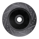 R1 80-85 Ford E-250 Econoline Front Left Drilled & Slotted Silver Brake Rotor