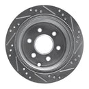 R1 05-24 Nissan Frontier Front & Rear Drilled & Slotted Silver Brake Rotor Set