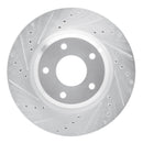 R1 05-06 Pontiac GTO Front & Rear Drilled & Slotted Silver Brake Rotor Set