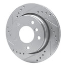 R1 96-05 BMW 323i Front & Rear Drilled & Slotted Silver Brake Rotor Set