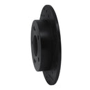 R1 94-98 Nissan 240SX Rear Right Drilled & Slotted Black Brake Rotor