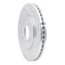 R1 91-96 Acura NSX Front Right Drilled & Slotted Silver Brake Rotor