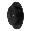 R1 00-10 Pontiac Vibe Rear Drilled & Slotted Black Brake Rotor Set