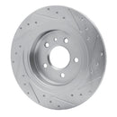 R1 16-18 Buick Envision Rear Left Drilled & Slotted Silver Brake Rotor