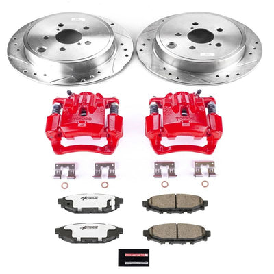 Power Stop 13-14 Subaru Legacy Front & Rear Z26 Street Warrior Brake Kit w/Calipers