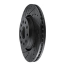 R1 2002-2018 Dodge Sprinter 2500 Rear Left Drilled & Slotted Black Brake Rotor