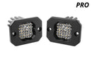 Diode Dynamics Stage Series C1 LED Pod Pro - White Flood Flush RBL (Pair)