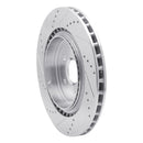 R1 10-15 Chevrolet Camaro Front & Rear Drilled & Slotted Silver Brake Rotor Set