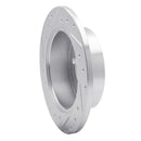 R1 94-98 Hyundai SONATA Rear Right Drilled & Slotted Silver Brake Rotor