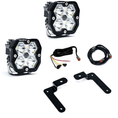 Baja Designs 18-25 Jeep JL/JT / 20-25 Gladiator Squadron Spt 2.0 A-Pillar SPTSMN w/UP (Spot) - Clear