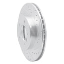 R1 99-08 BMW 325CI (USA/Canada) Front Left Drilled & Slotted Silver Brake Rotor