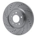 R1 04-11 Mazda RX-8 Front & Rear Drilled & Slotted Silver Brake Rotor Set