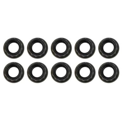 Moroso Black OX Nuts - 1/4-28 (10 Pack)