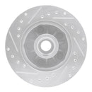 R1 95-97 Ford Ranger (USA/Canada) Front Right Drilled & Slotted Silver Brake Rotor