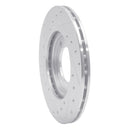 R1 81-82 Toyota Cressida Front Right Drilled & Slotted Silver Brake Rotor