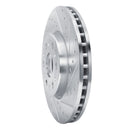 R1 17-25 Buick Enclave Front & Rear Drilled & Slotted Silver Brake Rotor Set